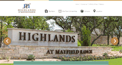 Desktop Screenshot of highlandsmayfieldranch.com